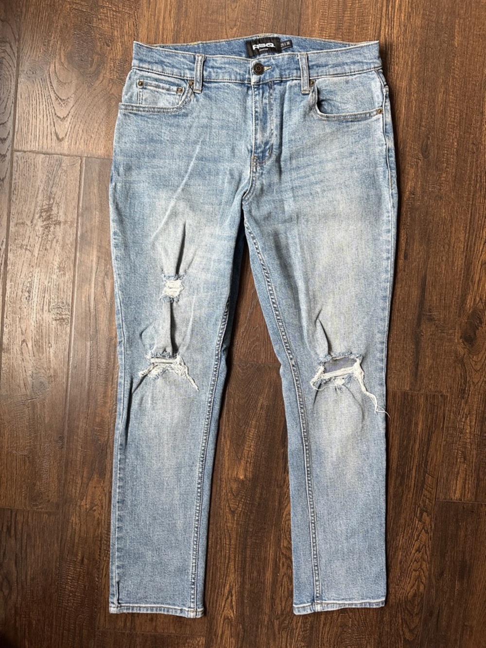 RSQ Blue Distressed Relaxed Jeans